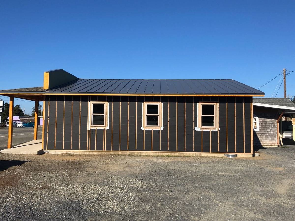 The new addition before siding